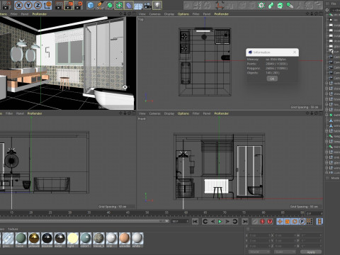 Modern Bathroom 2 3D Модель