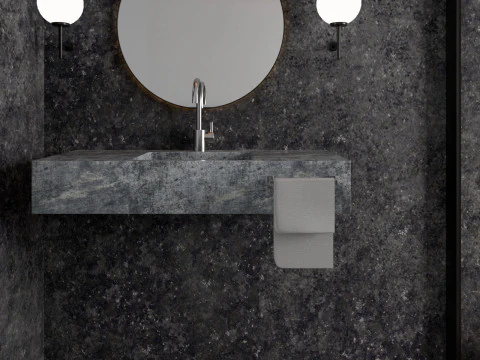 Modern Bathroom 3 interior 3D Model