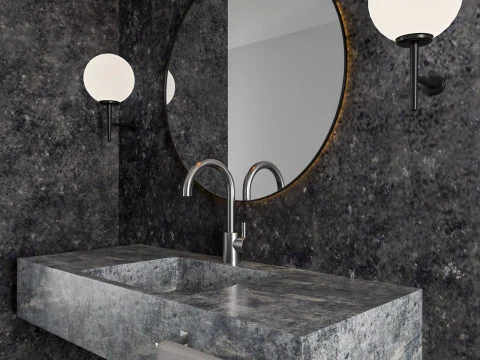 Modern Bathroom 3 interior 3D Model