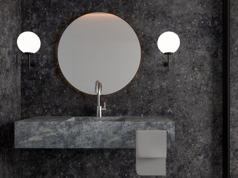 Modern Bathroom 3 interior Model 3D