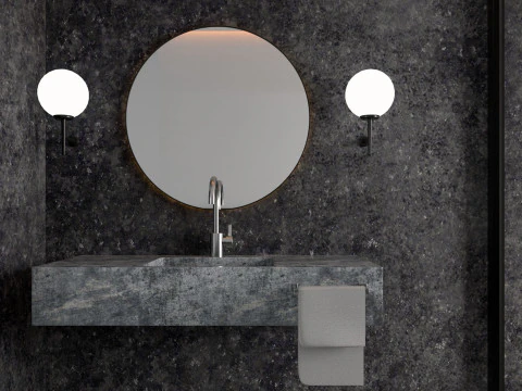 Modern Bathroom 3 interior 3D Model
