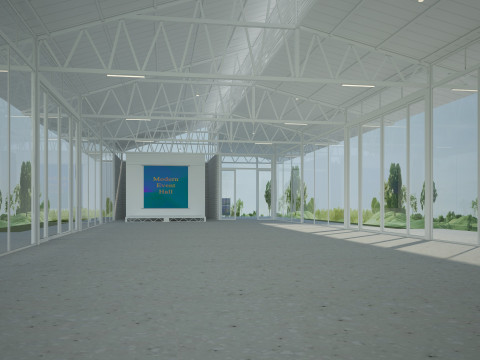 Modern Event Hall Modelo 3D