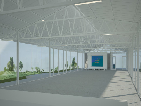 Modern Event Hall 3Dモデル