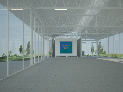 Modern Event Hall 3Dモデル