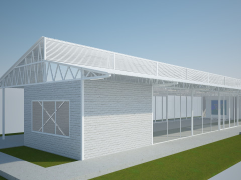Modern Event Hall 3Dモデル