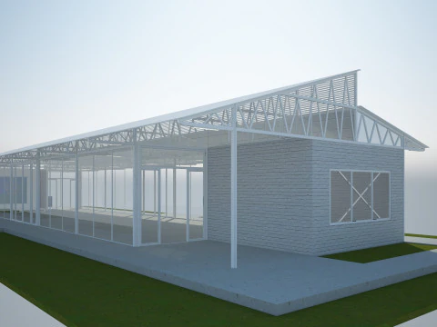Modern Event Hall 3D Model