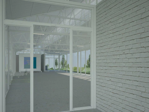 Modern Event Hall 3D Model