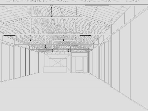Modern Event Hall 3Dモデル