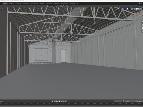 Modern Event Hall 3Dモデル