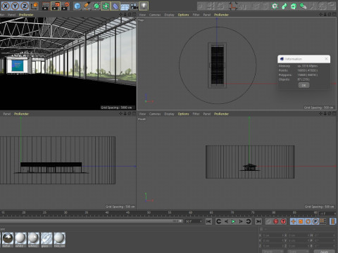 Modern Event Hall 3Dモデル