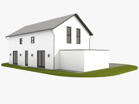 Modern German houses 3D Model