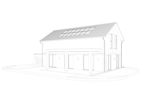 Modern German houses 3D Model
