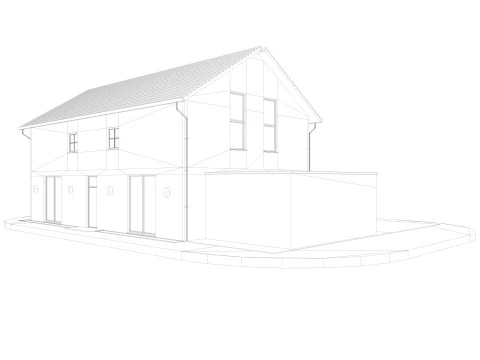 Modern German houses 3D Model