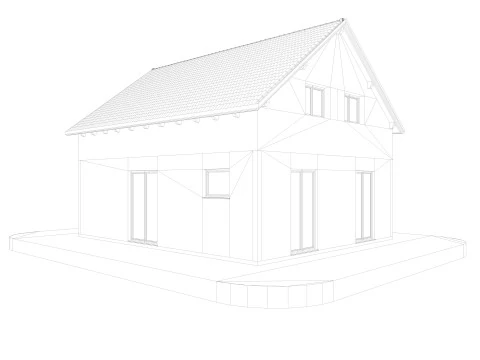 Modern German houses 3D Model