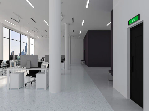 Modern Office interior 3D Model