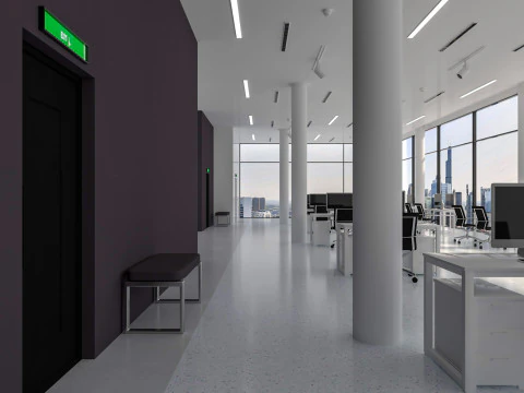 Modern Office interior 3D Model