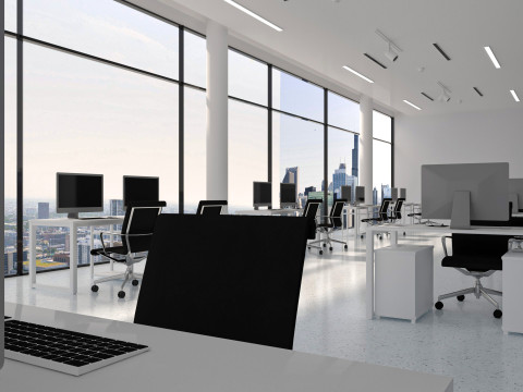 Modern Office interior 3D-Modell