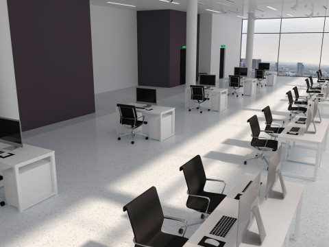 Modern Office interior 3D-Modell