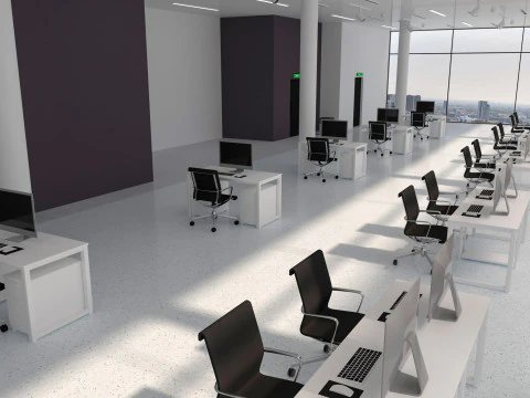 Modern Office interior 3D Model