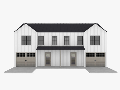 Modern Residential House 1 Low-poly 3D Модель