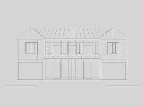Modern Residential House 1 Low-poly 3D Модель