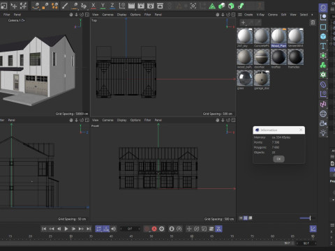 Modern Residential House 1 Low-poly 3D Модель