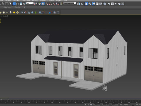 Modern Residential House 1 Low-poly 3D Модель