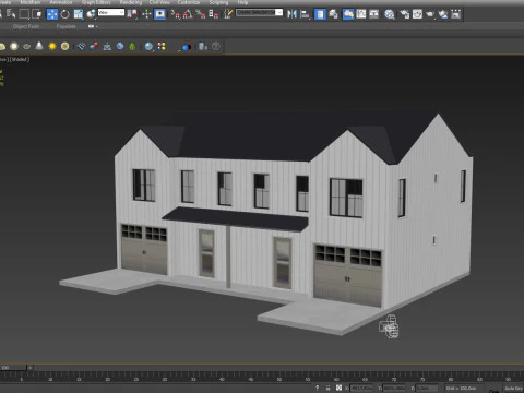 Modern Residential House 1 Low-poly 3D Model