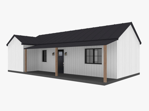Modern Residential House 2 Low-poly Modèle 3D