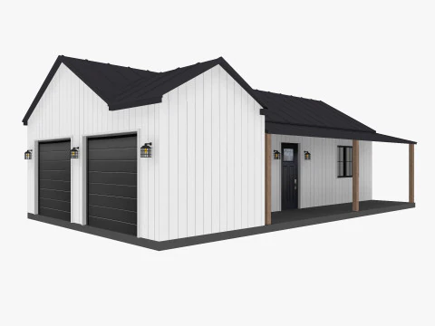 Modern Residential House 2 Low-poly 3D Model