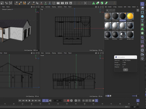 Modern Residential House 2 Low-poly Modèle 3D