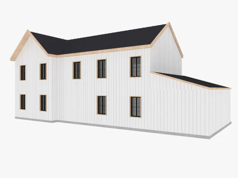 Modern Residential House 5 Low-poly 3D Model
