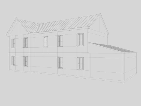 Modern Residential House 5 Low-poly 3D Model
