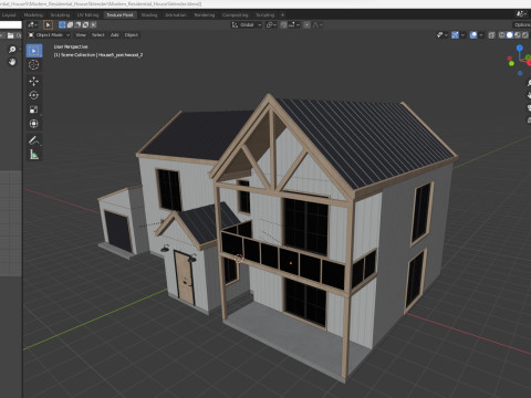 Modern Residential House 5 Low-poly 3D मॉडल