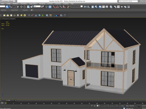 Modern Residential House 5 Low-poly 3D मॉडल