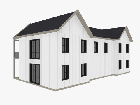 Modern Residential House 6 3D Model