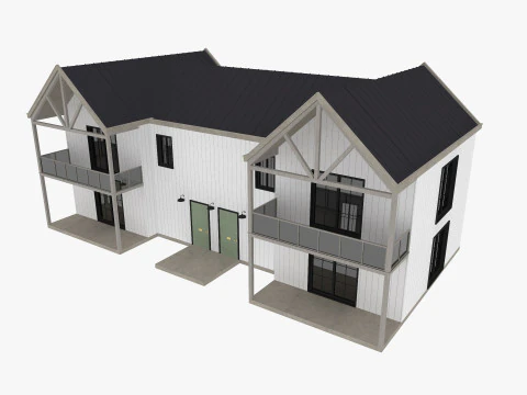 Modern Residential House 6 3D Model