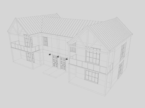 Modern Residential House 6 3D Model