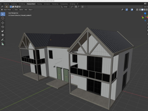 Modern Residential House 6 Modelo 3D