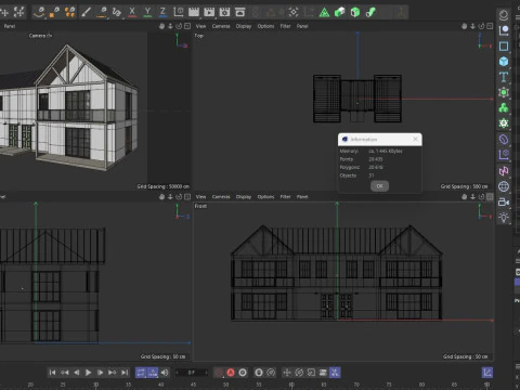 Modern Residential House 6 3D Model