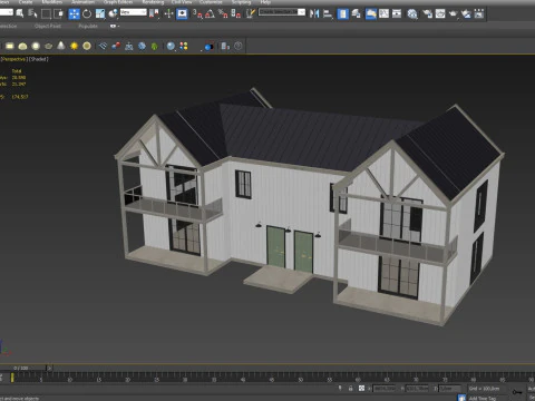 Modern Residential House 6 3D Model