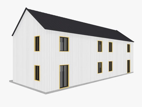 Modern Residential House 7 Low-poly 3D Model