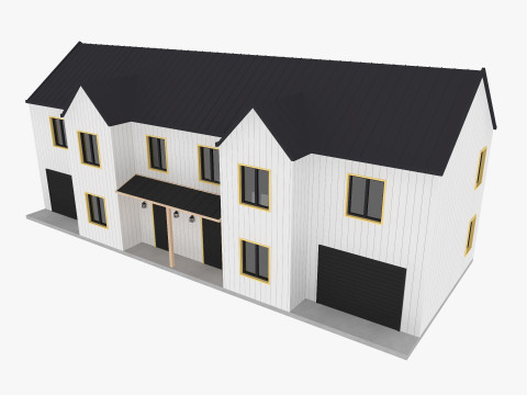 Modern Residential House 7 Low-poly 3D Model