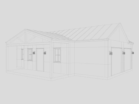 Modern Residential Houses 3D Model