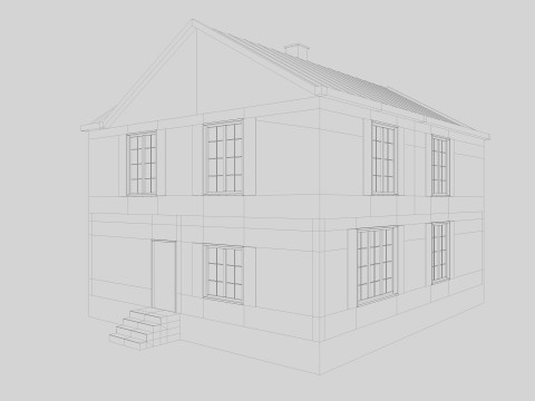 Modern Residential Houses 3D Model