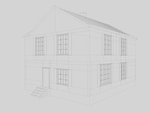 Modern Residential Houses 3D Model