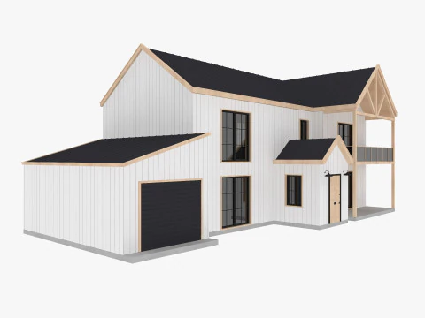 Modern Residential Houses 3D Model