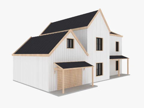 Modern Residential Houses 3D Model