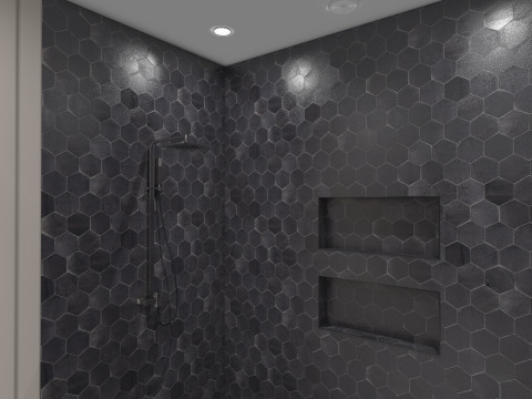 Modern Small Bathroom 3D Modell