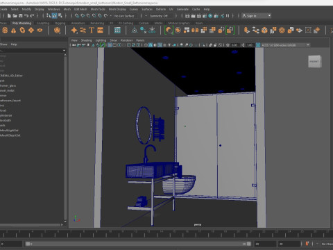 Modern Small Bathroom 3D Modell
